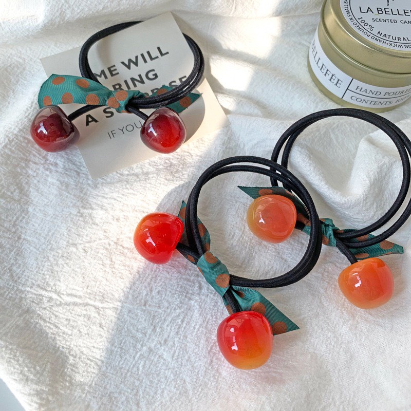 Hair ties cute cherry