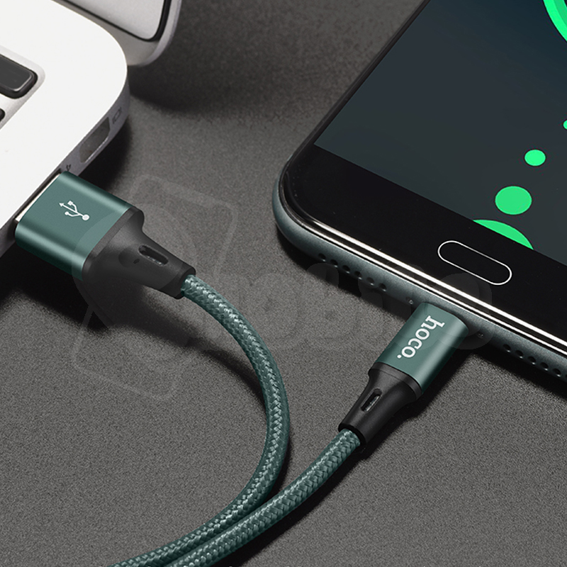Cáp sạc nhanh Hoco DU10 dành cho điện thoại Android, jack Type-C chiều dài 1m, 2m