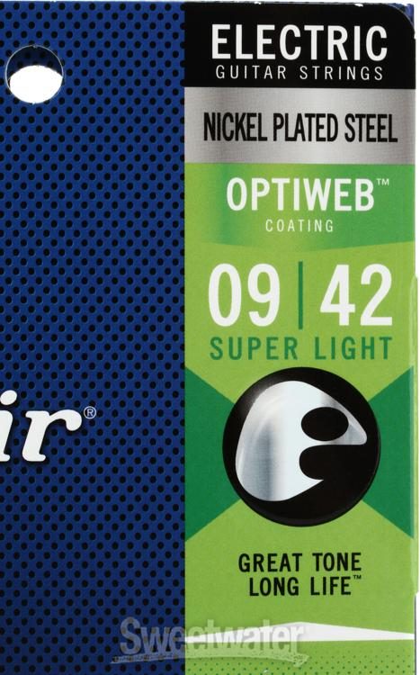 Dây đàn Guitar điện Elixir 19002 Optiweb Super Light Electric Guitar Strings 09-42