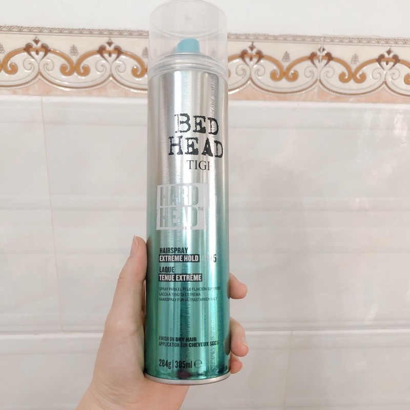Keo xịt giữ nếp tóc siêu cứng siêu bền TIGI BedHead Hard Head Hard Hold Hair Spray 385ml giá rẻ