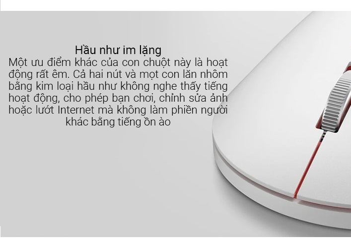 Chuột Không Dây Xiaomi Gen 2 Thiết kế nhỏ gọn, Tương Thích Nhiều Thiết Bị, Nút Bấm Êm, Độ nhạy đạt chuẩn, Chuột máy tính không dây, chuột máy tính, chuột văn phòng, chuột silent