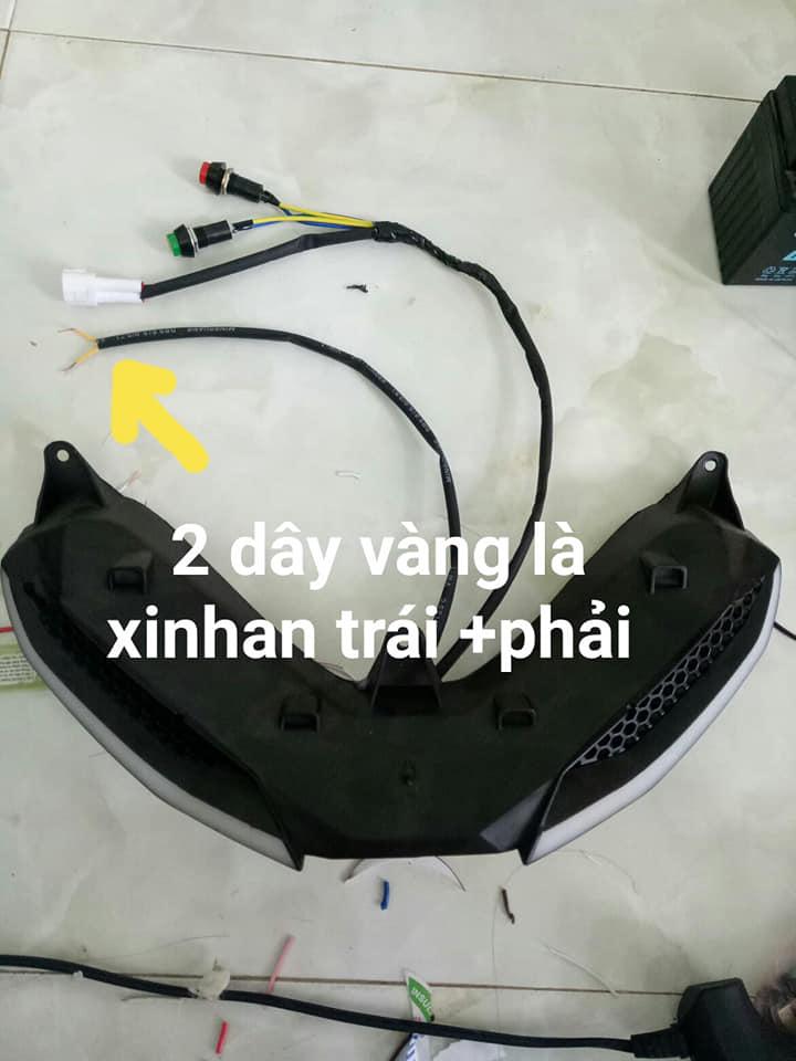Demi lưới exciter 150 viền led nhảy màu làm hoàn chỉnh rắc cắm như zin