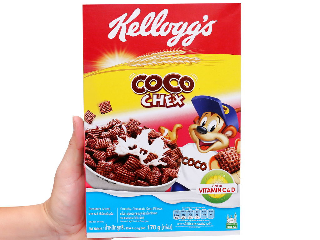 Ngũ cốc ăn sáng Kellogg’s Coco Chex 170g