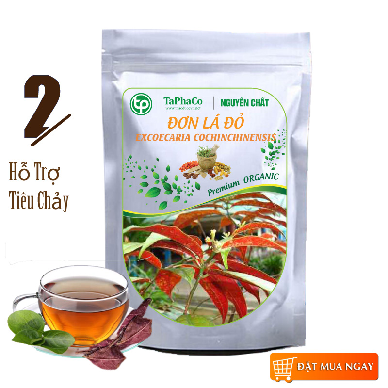 Cây đơn lá đỏ sấy khô 500g - tấn phát