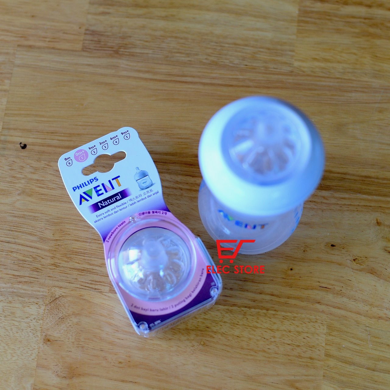 Núm ti thay bình sữa Philips AVENT Natural số 1 [cho bé 0-3 tháng]