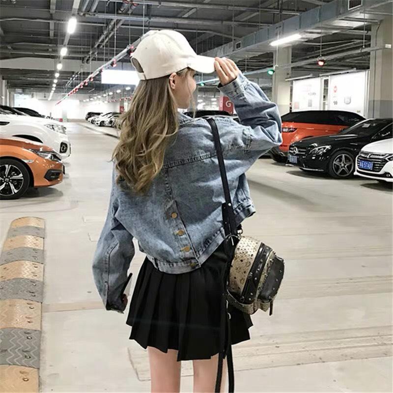 Áo Khoác Jeans Nữ lững 4 Túi Cao Cấp m3104