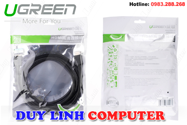Cáp HDMI Ugreen 1 mét  hỗ trợ 3D, 4K*2K full HD 1080 Ugreen 10106