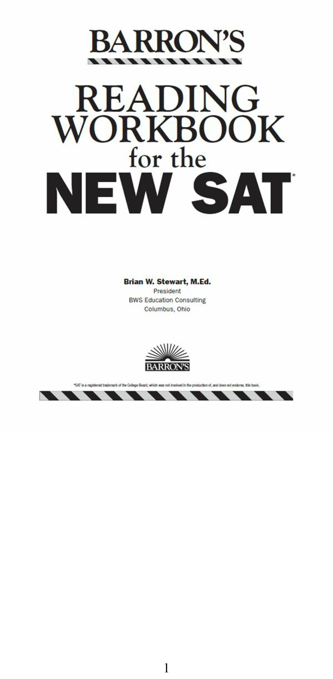 Reading Workbook for the NEW SAT ( sách tiếng anh)