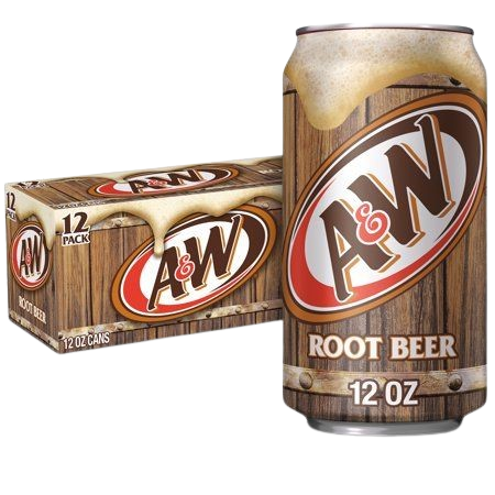 (12 CANS) A&W Root Beer 355ml American Coke