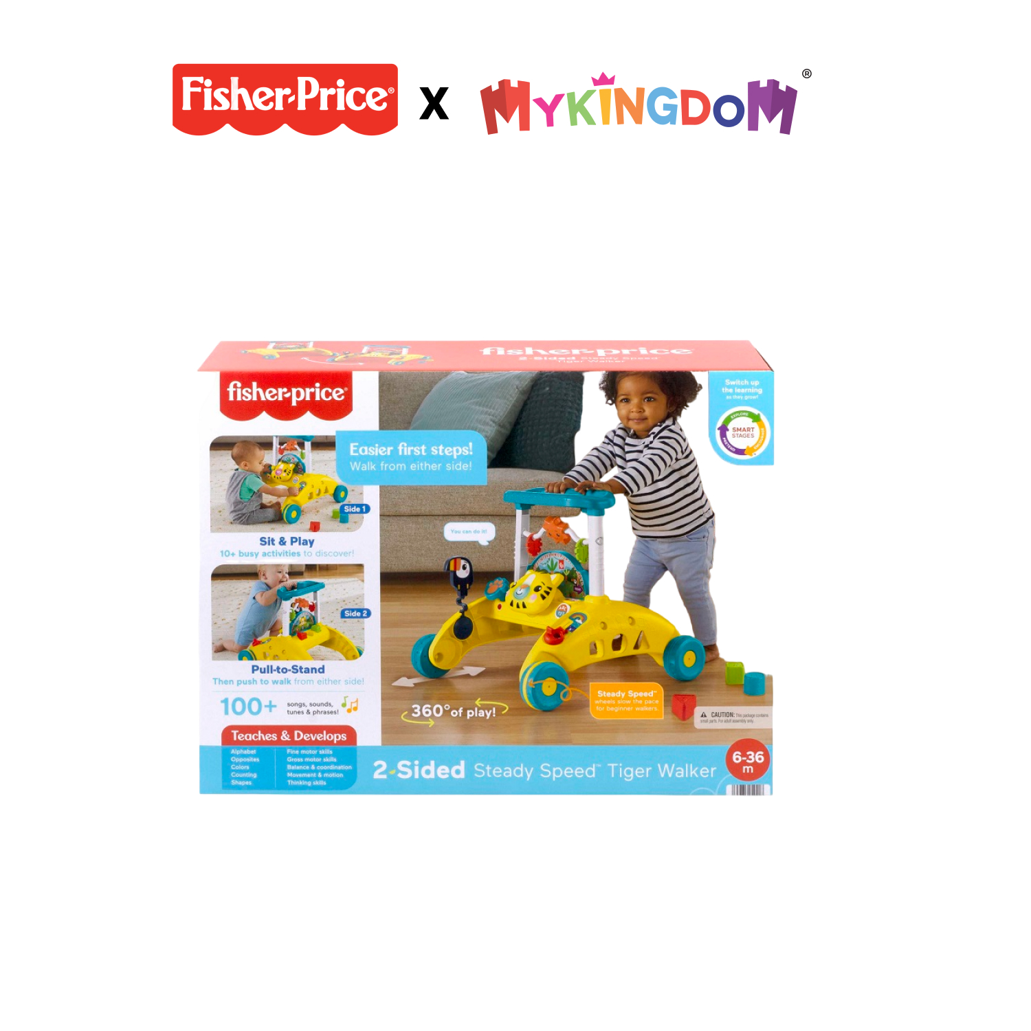 Xe tập đi fisher price hổ con cứng cáp hgm25