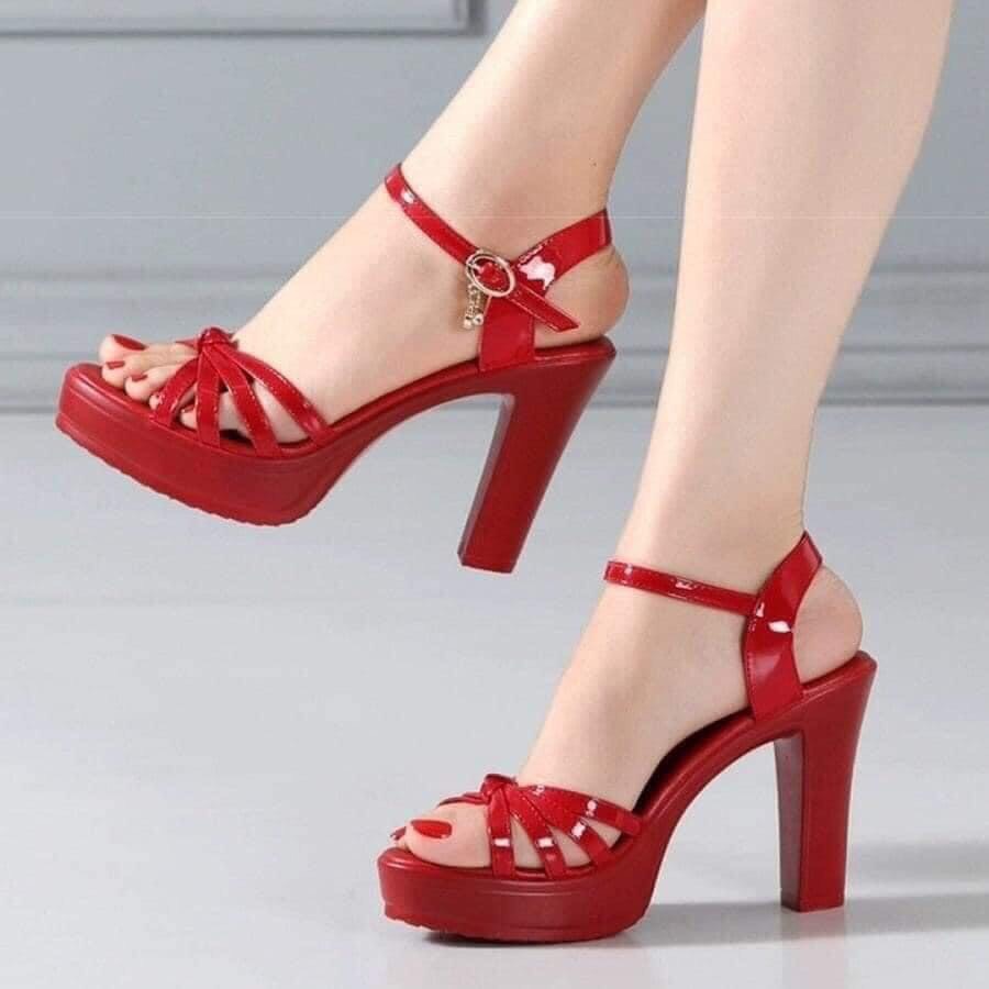Giày sandal thắt nút cao 10p