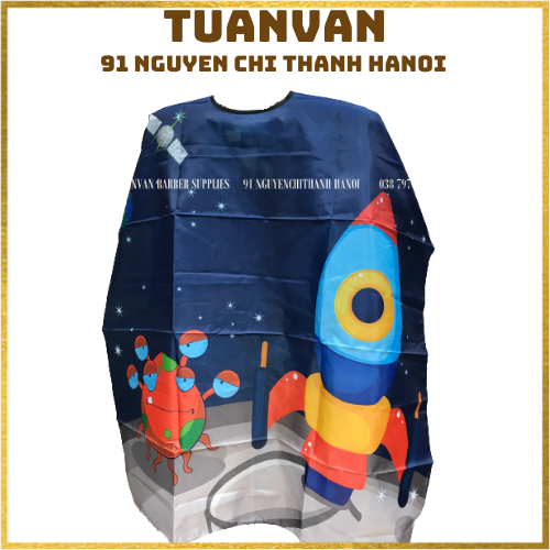 Khăn cắt tóc áo choàng cắt tóc (Mẫu Trẻ em)