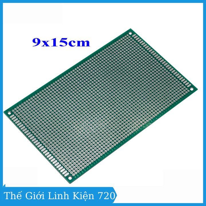 Phíp đồng đục lỗ 2 mặt pcb xanh tốt dày 1.6mm