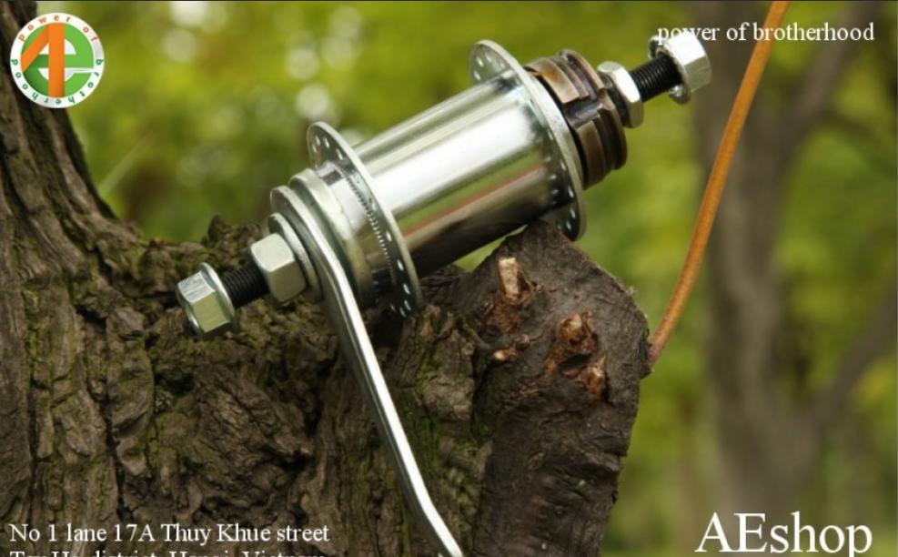 cụm phanh chân phanh đạp ngược xe đạp Fixed Gear