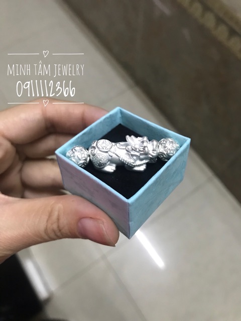 Combo tỳ hưu bạc và bi cầu kim tiền bạc