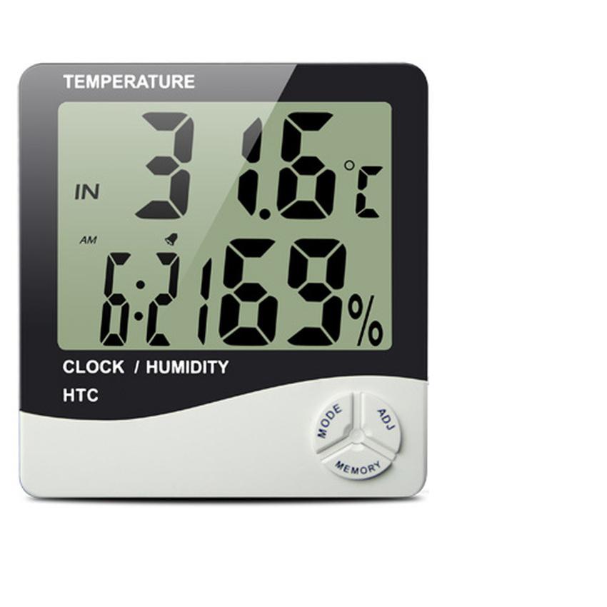 Máy Đo Độ Ẩm, Nhiệt Độ HTC Có Đồng Hồ Cao Cấp