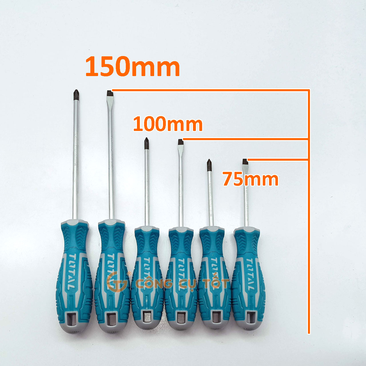 Bộ 6 tua vít Total THT250606