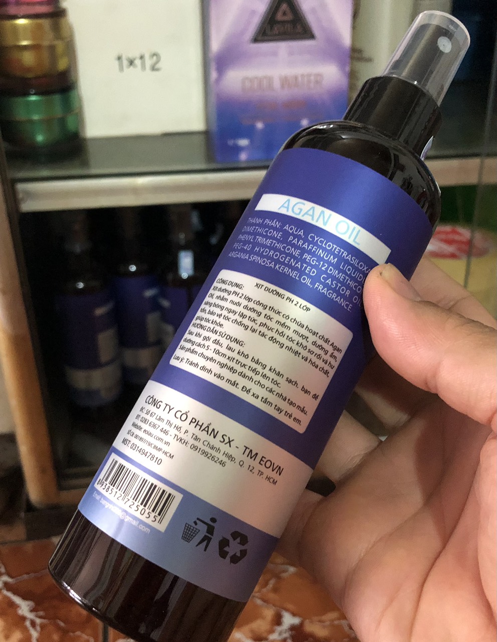 Xịt Dưỡng phục hồi tóc 2 lớp EOIAU 250 ml