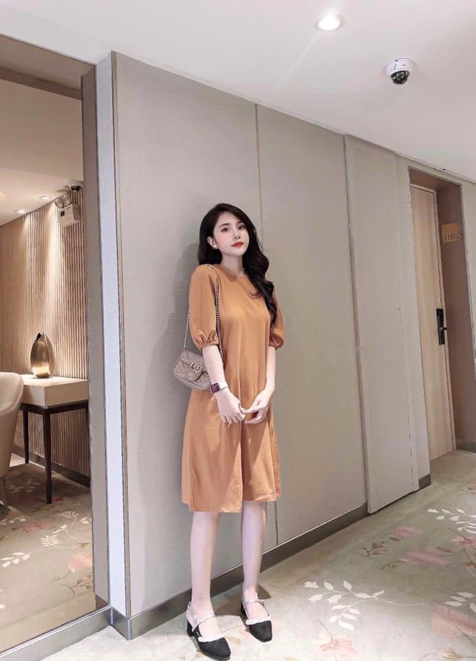 [Yến Trần] Đầm - Váy Suông Tay Lỡ Chất Đũi Trơn Hàng Đẹp