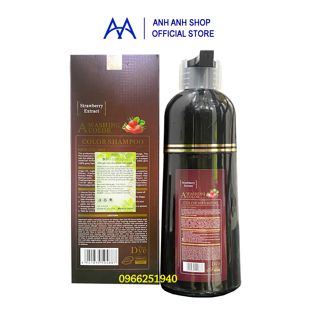 [CHÍNH HÃNG] DẦU GỘI NÂU TÓC BIBOP - PHỦ BẠC PHỦ NHUỘM CAO CẤP