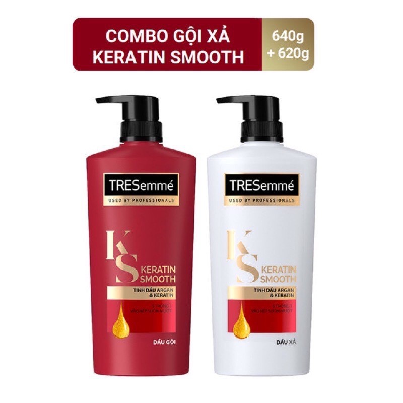 Cặp dầu gội và dầu xả tresemme thái lan 400ml các màu