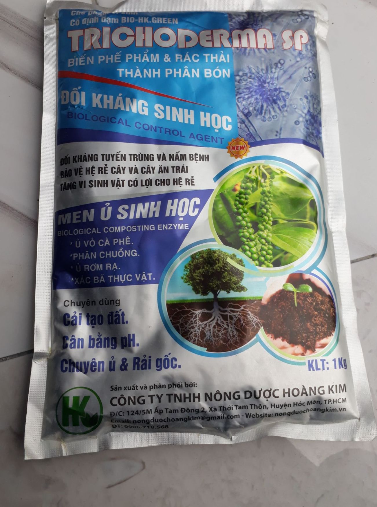 (COMBO 5 GÓI)TRICHODERMA Tím 1KG - MEN Ủ SINH HỌC PHÂN HỦY XÁC BÃ THỰC VẬT/HỮU CƠ