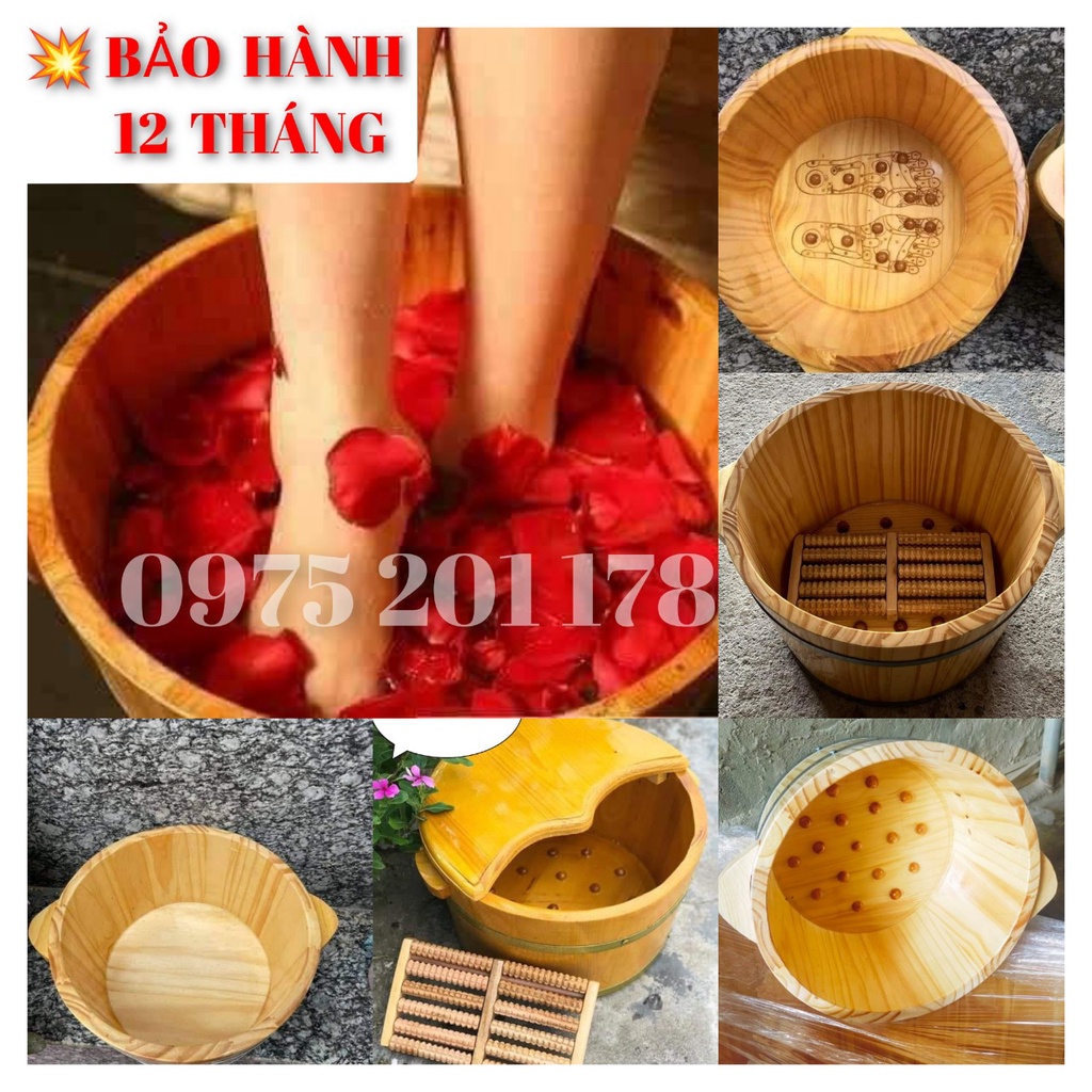 Chậu ngâm chân, thùng gỗ ngâm chân cao cấp ,thau gỗ ngâm chân thải độc tố