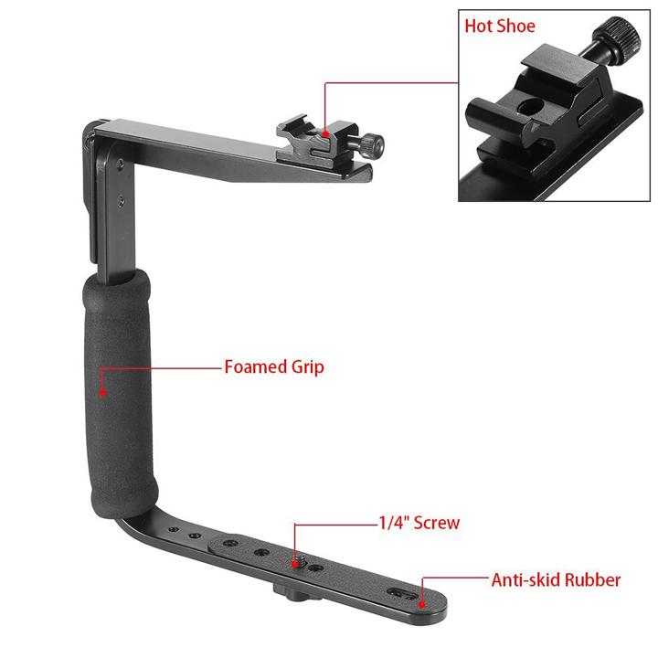 Bracket U gắn máy ảnh quay phim đèn có mút đệm
