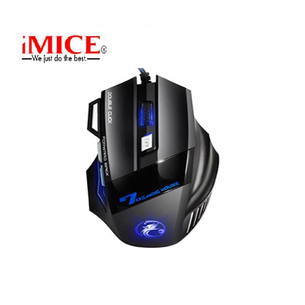 CHUỘT PC CHUYÊN GAME IMICE X7 LED 7 MÀU DÂY DÙ