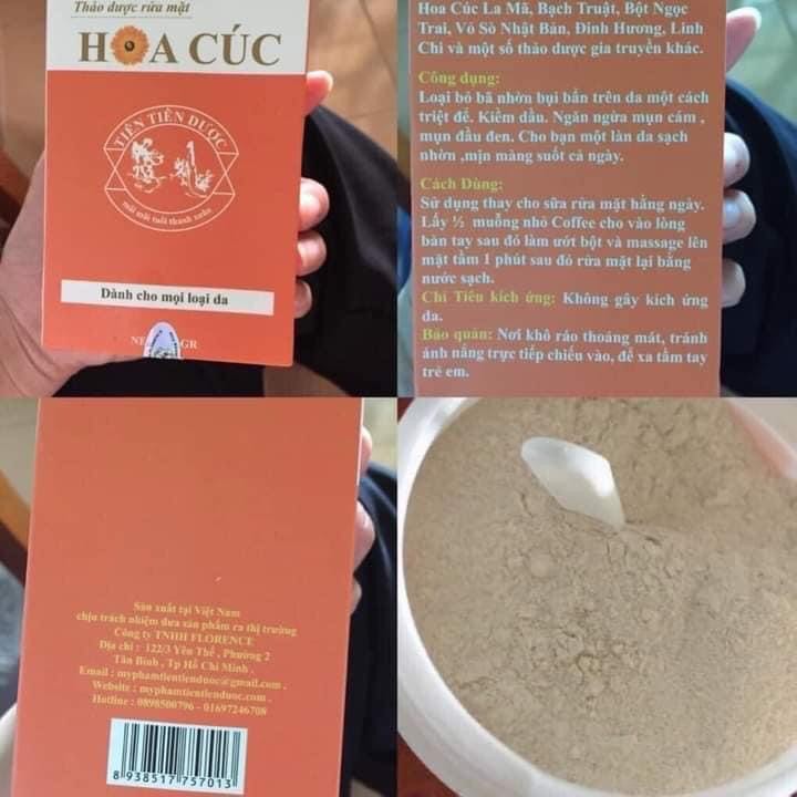 BỘT RỬA MẶT KIỀM NHỜN, NGỪA MỤN TRẮNG DA CHAI 150G