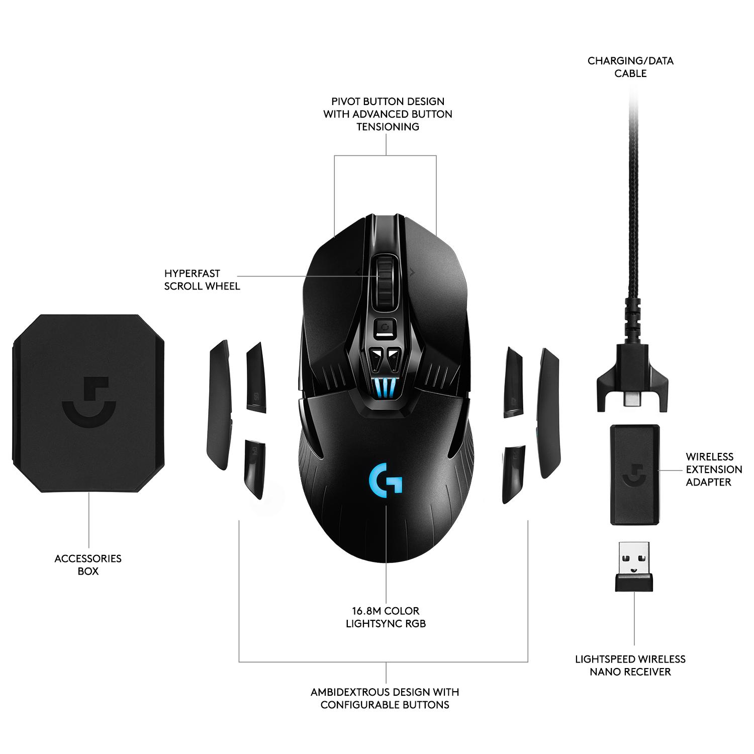 [Trả góp 0%]Chuột Logitech G903 HERO