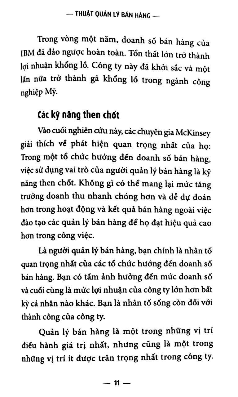 Sách - Thuật quản lý bán hàng