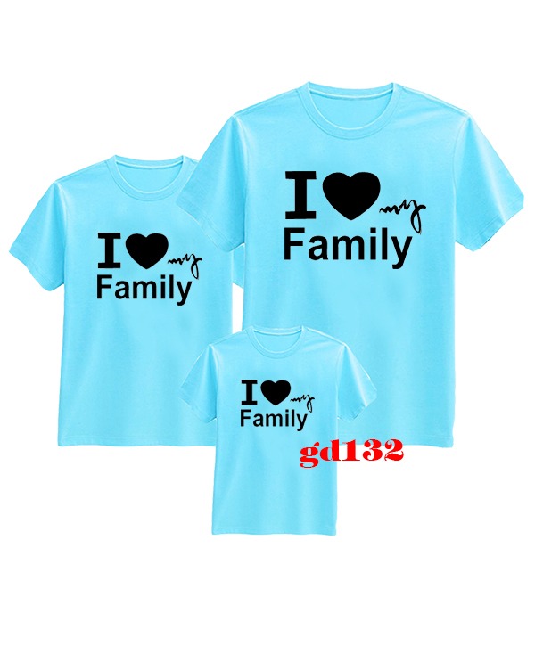 Áo gia đình 3 người in My Family