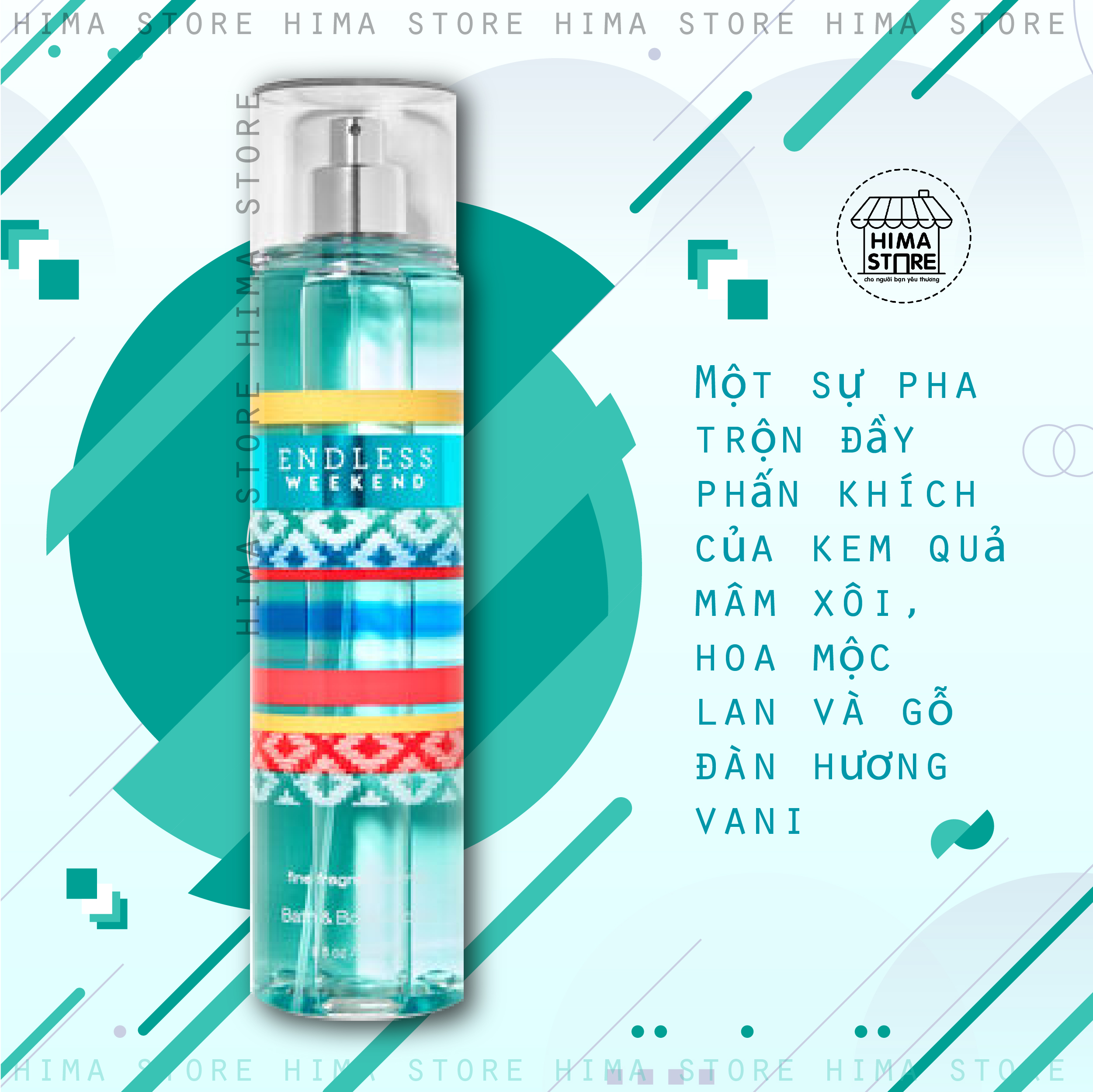 [HCM]Xịt Thơm Toàn Thân Bath & Body Works - ENDLESS WEEKEND 236ML