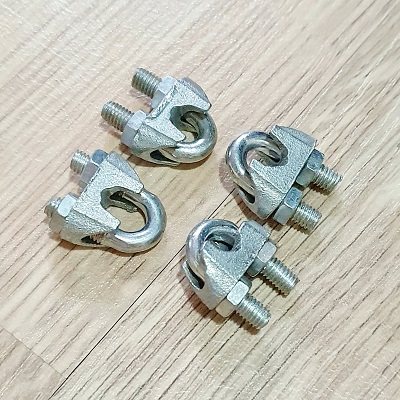 Bộ 4 Ốc Chữ U Siết Cáp Cỡ 4mm-5mm