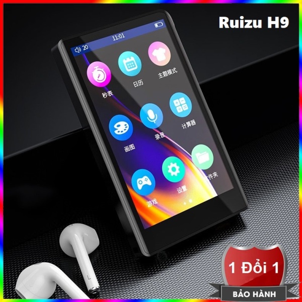 Máy nghe nhạc MP3 RUIZU H9 hỗ trợ tiếng Việt Màn hình cảm ứng Kết nối Bluetooth Dung lượng 16GB Thu âm Nghe ebook - Máy nghe nhạc MP3/MP4 kết nối Bluetooth Ruizu H9 bộ nhớ trong 16GB