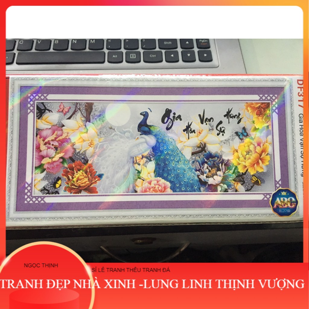 Tranh đính đá 5d gia hòa vạn sự hưng df317