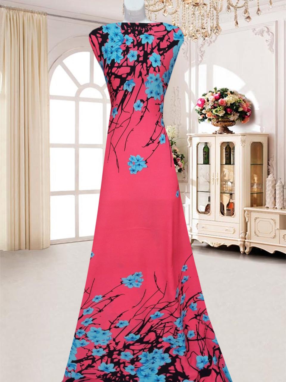 2 MET VẢI VOAN XỐP (KHÔNG CẦN LÓT) – MAY ÁO DÀI, ĐẦM MAXI, ĐỒ BỘ,,, ̣