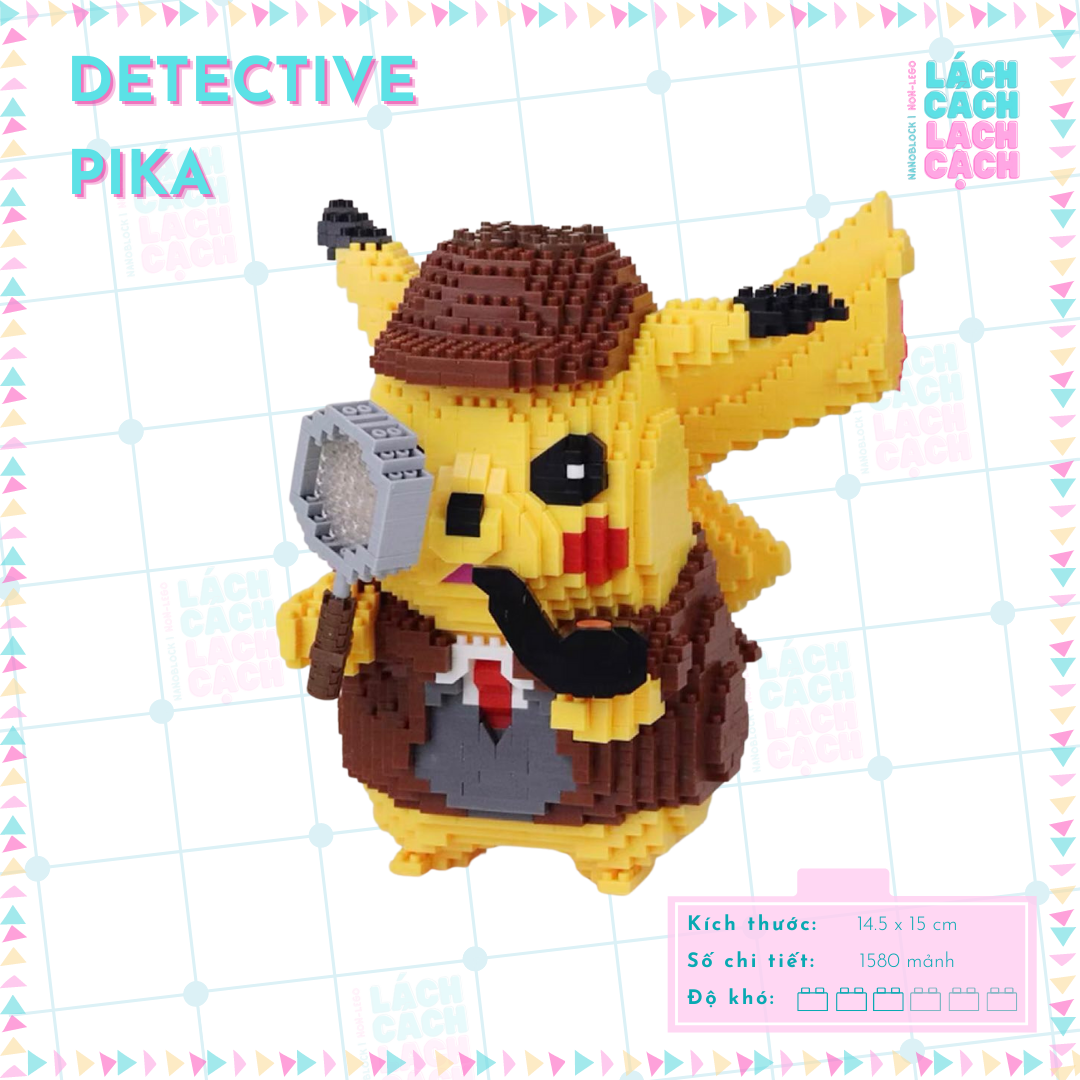 [SIÊU HOT] Bộ đồ chơi xếp hình lắp ráp lego nanoblock Pikachu