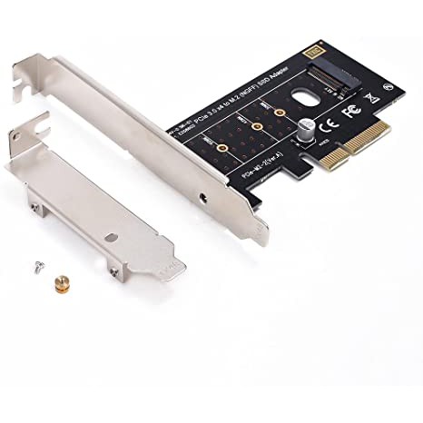 PCI M key M.2 NVMe SSD to PCI-E 3.0x4 host controller expansion card