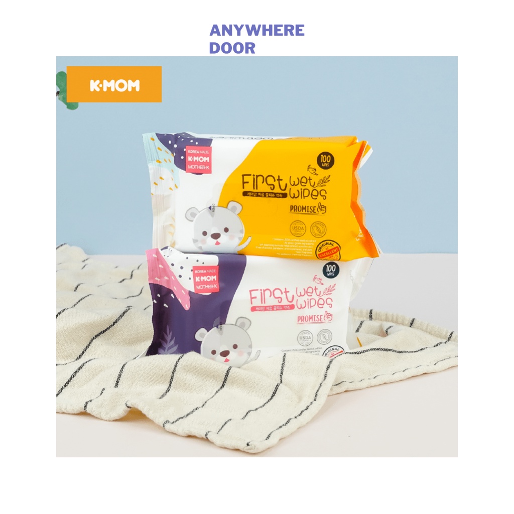 Khăn ướt K Mom / Kmom cao cấp Hàn Quốc (100C)