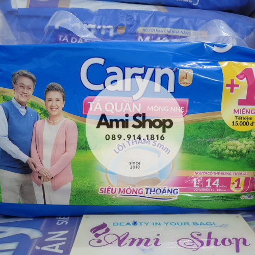 Tã quần Caryn mỏng nhẹ L14 MẪU MỚI 2024