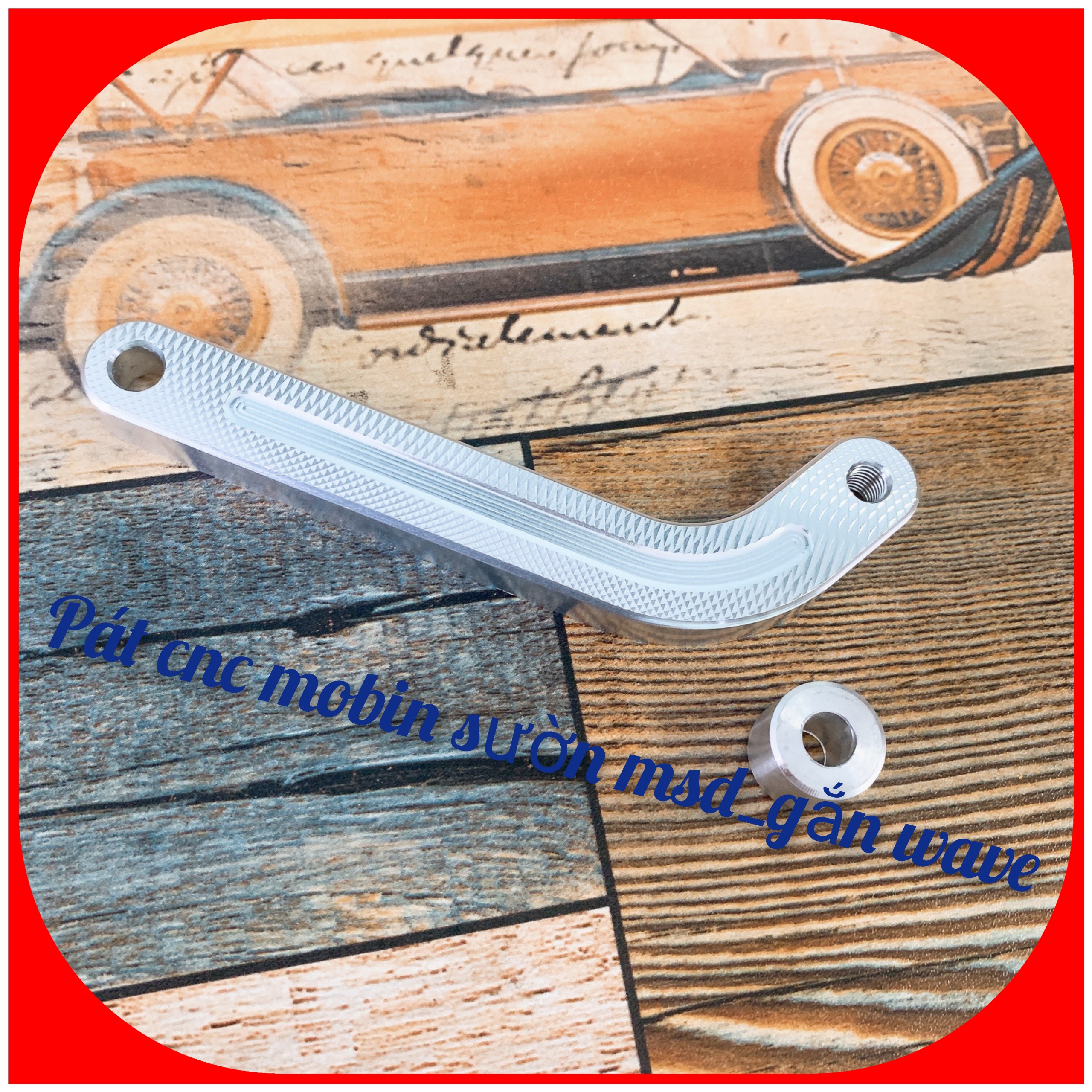 Pát mobin sườn_Pát cnc gắn mobin sườn MSD wave_kèm cục canh