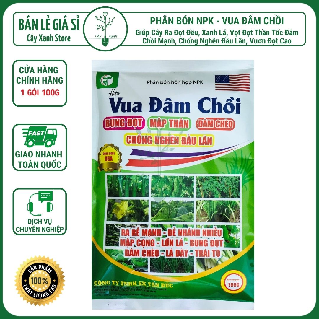 Fertilizer king sprout help bloomers đọt đều, green leaves, rocketed đọt God speed sprout strong, anti-clog unicorn head, reaching đọt high