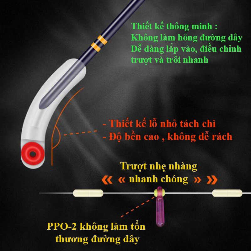 Chân Cắm Phao Câu Đài Silicon Cao Cấp