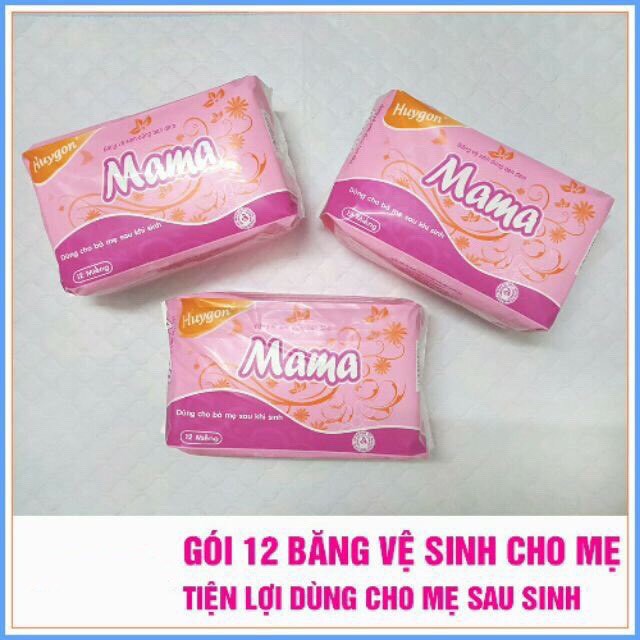 Bỉm BVS Mama gói 12 miếng cho mẹ sau sinh