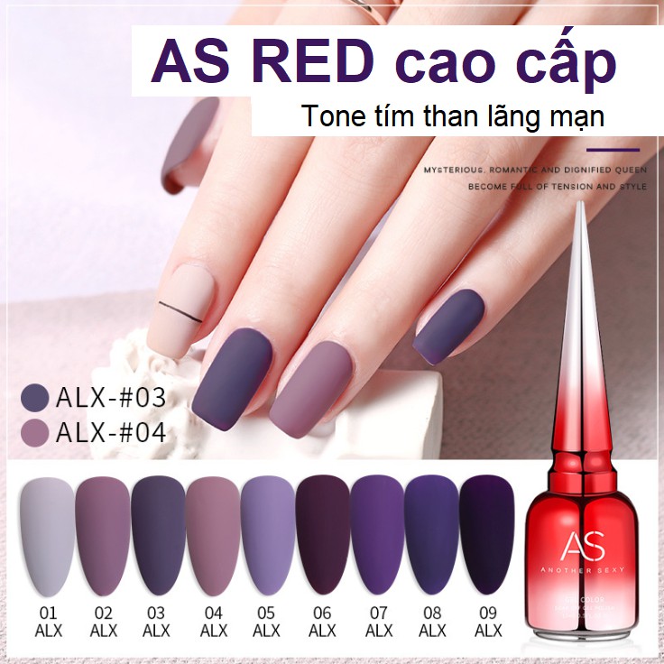 Sơn Gel AS RED | Mã ALX | Tím Than