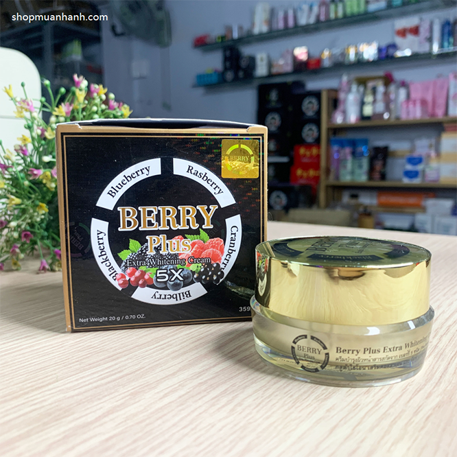 Kem Dưỡng Trắng Da Berry Plus 5x Extra Whitening Cream