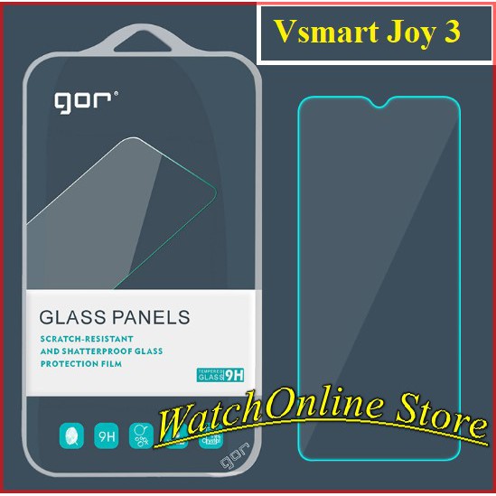 Bộ 2 kính cường lực gor dành cho vsmart joy 3 live 4 active 3 trong suốt