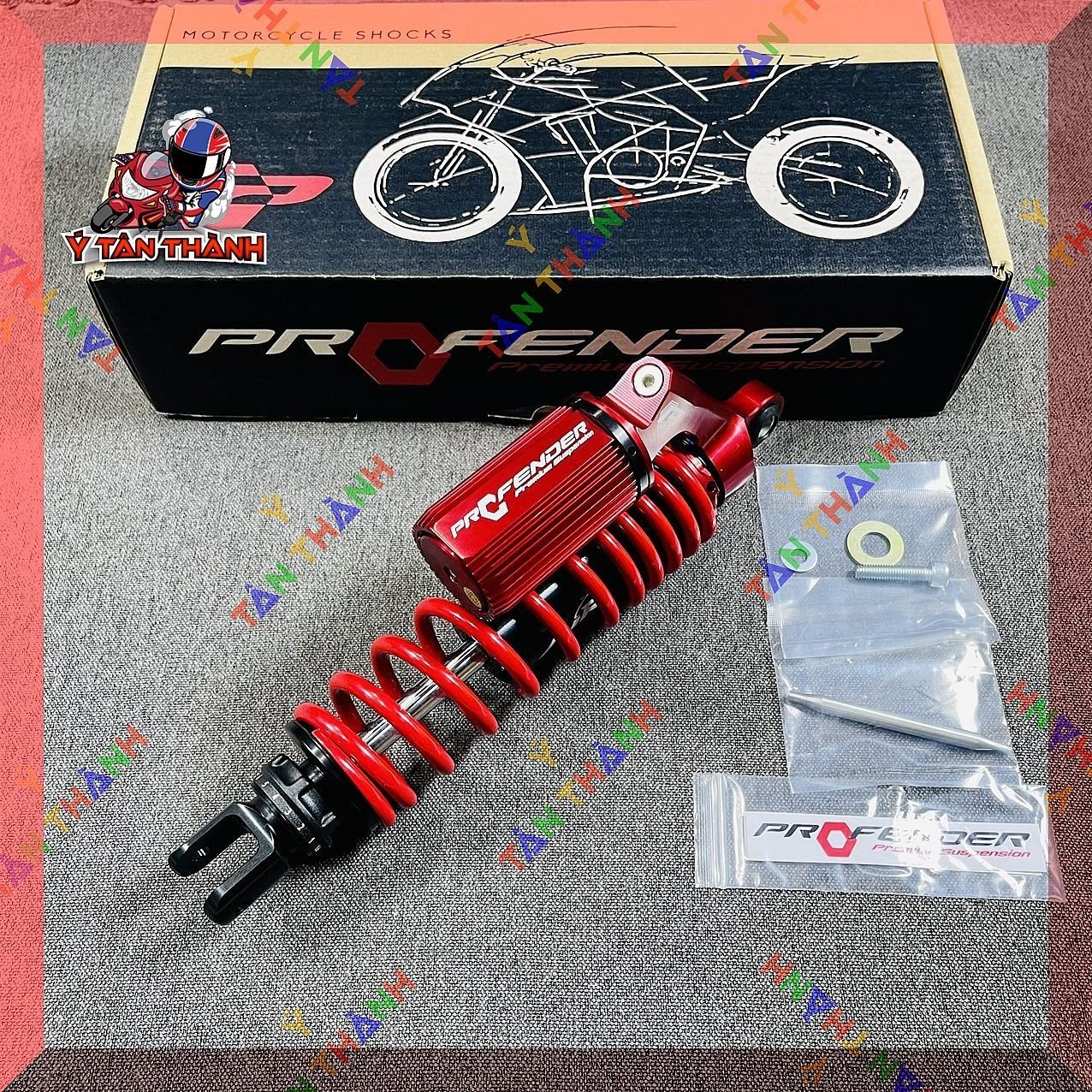Phuộc Profender vario bình dầu trên